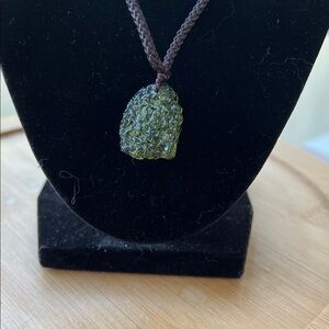 Authentic Moldavite Pendant Necklace